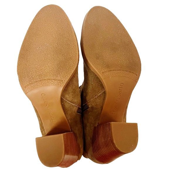 Franco Sarto Brown Ankle Boots - Picture 11 of 12